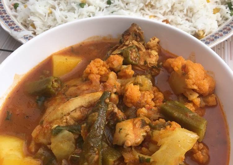 ايدام دجاج ورز بالخضار 👌🏻