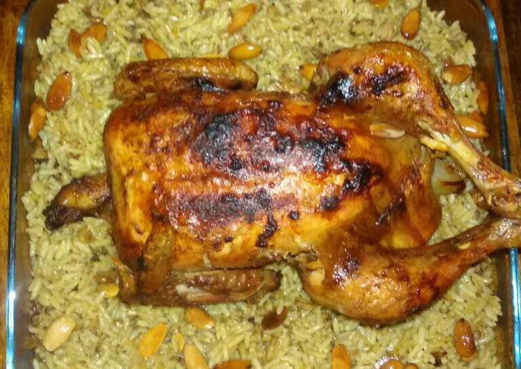 دجاج محشي بالفرن