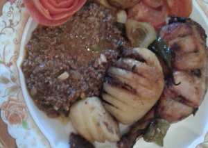 دجاج مع البطاطا المحشية