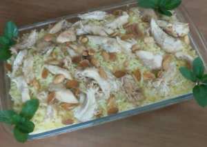 فتة فروج بالرز