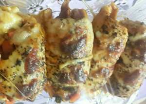 لفائف الدجاج بالخضار