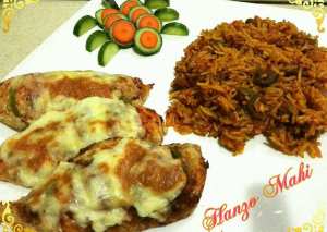 رز مكسيكي مقدمه مع صدور فراخ بالجبنه