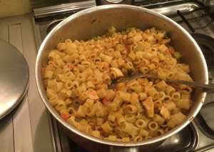 معكرونة بالدجاج