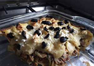 مكرونة دجاج بالبشاميل