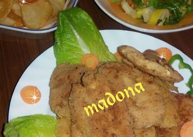 فراخ البانيه..مع سلطه الخضار