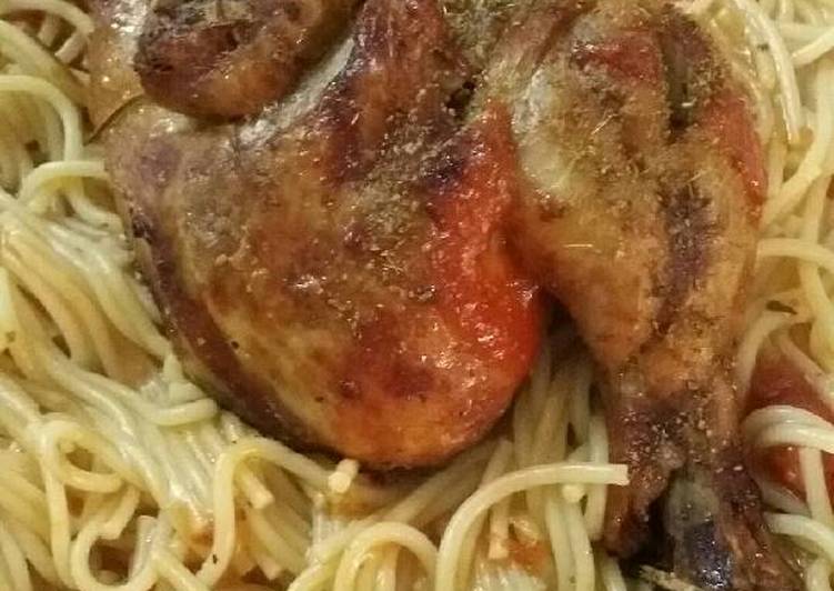 إسباغيتي بالدجاج 😴