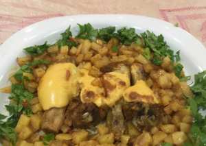 دبابيس الدجاج مع البطاطس بالفرن سريعه وسهله 😋😋🍗🍗😋😋😍