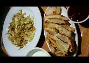 اصابع الدجاج مع الملفوف