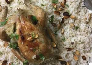 فت دجاج محشي أكله فلسطينية شعبيه