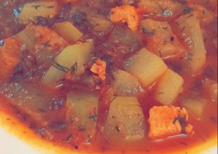 ادام دباء بالدجاج فنو