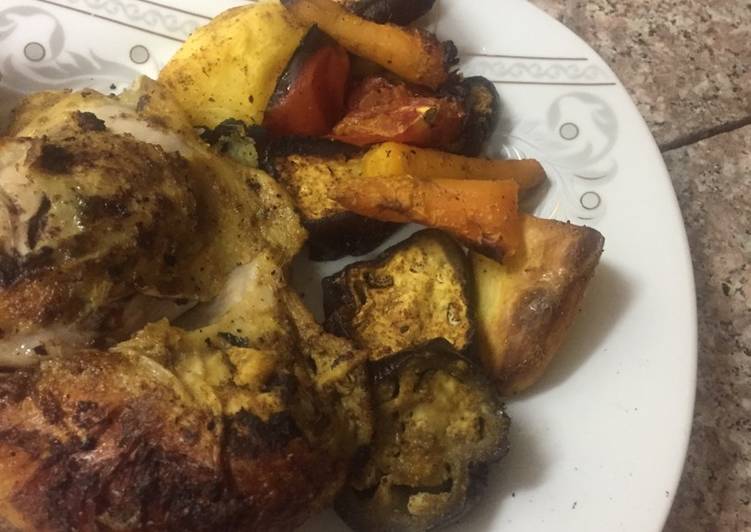 دجاج مشوي بالكيس الحراري