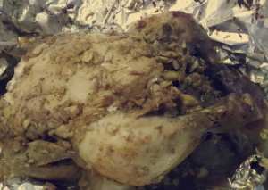 دجاج مشوي بالفرن