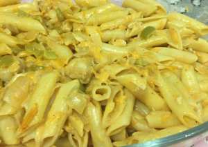 مكرونة الدجاج بالكريمة