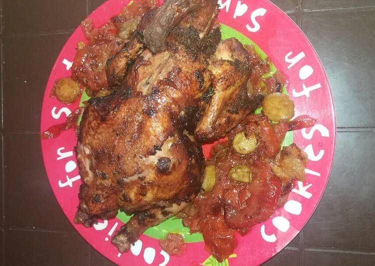 دجاجه محمره بزجاجة البيبسي