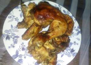 صينية دجاج بالبطاطس البيضاء🐔