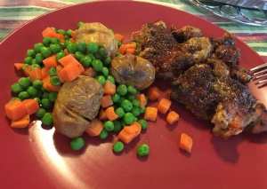 أفخاذ الدجاج بالعسل ونكهة الباربكيو