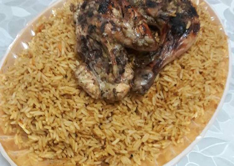 كبسة بالفراخ المشوية