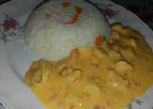 صدور دجاج بالجزر والفلفل الاحمر