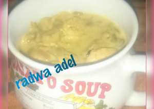 شوربة الشوفان بالدجاج والمشروم 😋