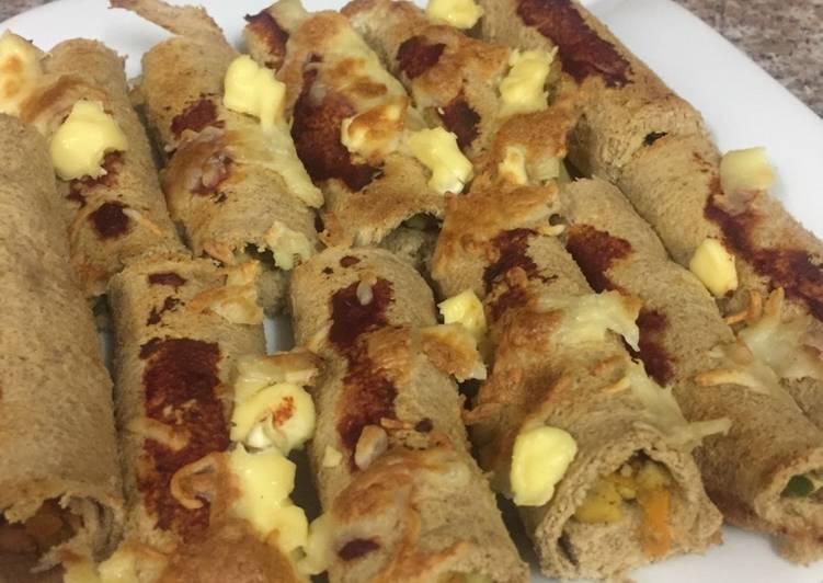 لفائف التوست بالدجاج