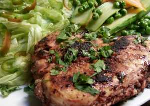 صدور فراخ مشويه و متبله بالفلفل الحلو