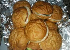 ساندويش برجر دجاج مشوي عالفحم