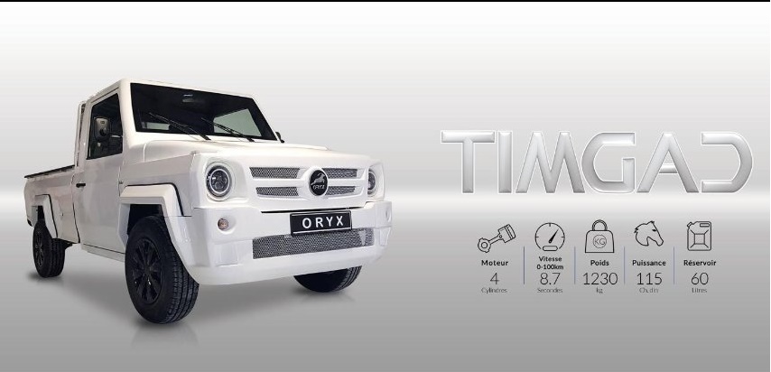 le Timgad est un Pick-Up 4×2 simple cabine