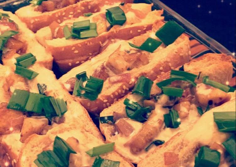 صينية الدجاج بخبز البرقر