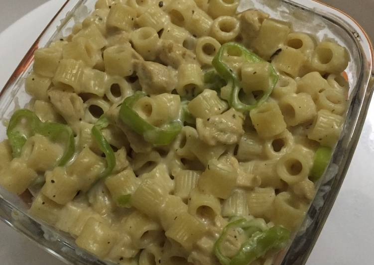 مكرونه بالدجاج