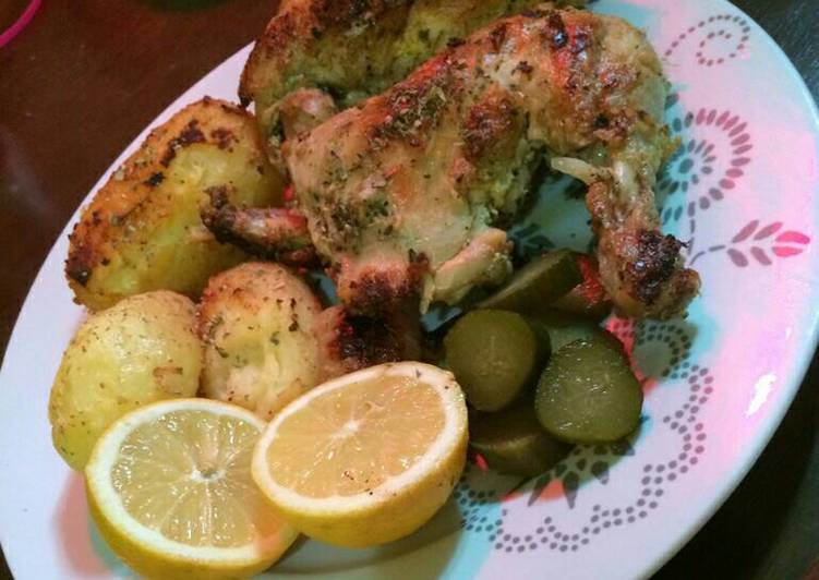 فراخ بالثوم و الليمون