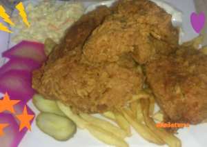 دجاج مقرمش كوري