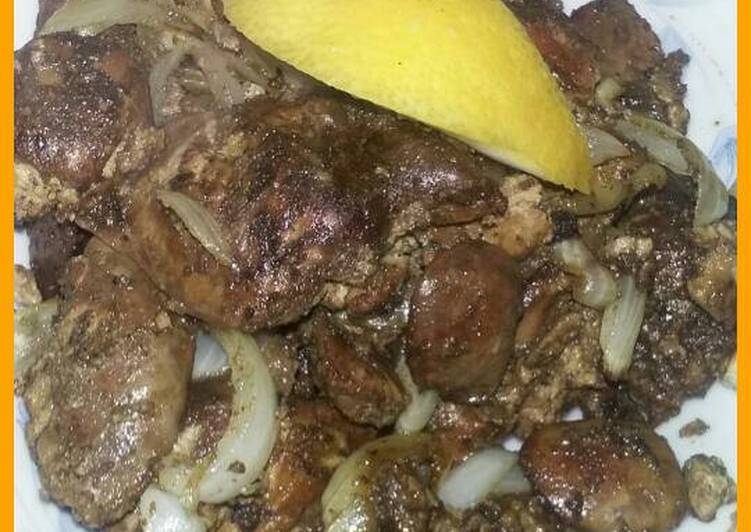 كبدة دجاج مشوية بالفرن