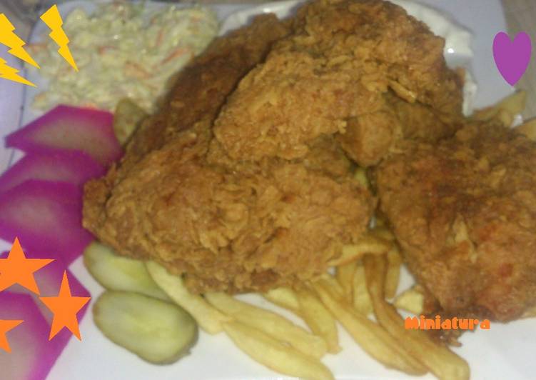 دجاج مقرمش كوري