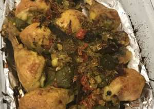 دجاج مسلوق ومحمر بالفرن👍🏻