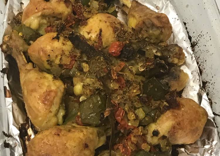 دجاج مسلوق ومحمر بالفرن👍🏻