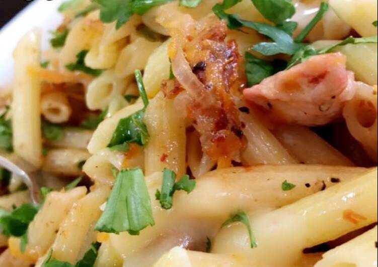 مكرونة بالدجاج