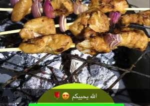 ساتي الدجاج المشوي