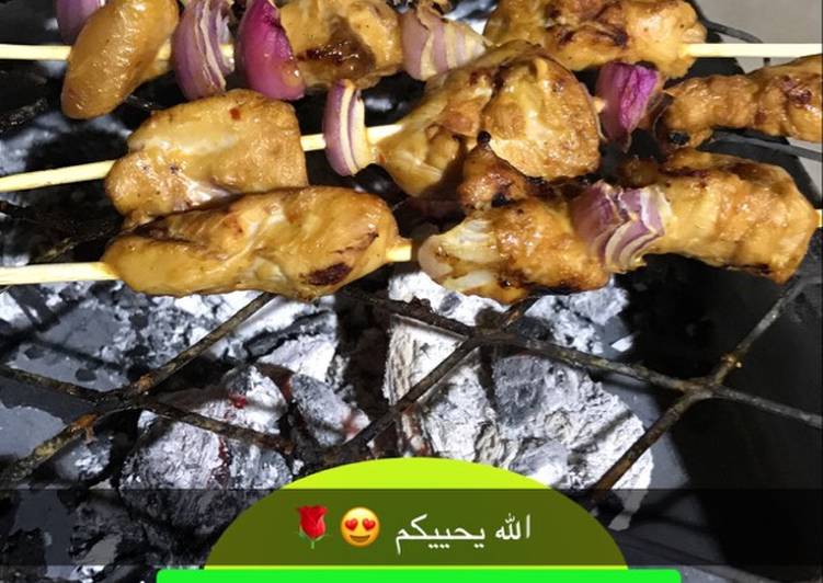 ساتي الدجاج المشوي