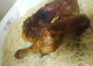 دجاج محمر في الفرن