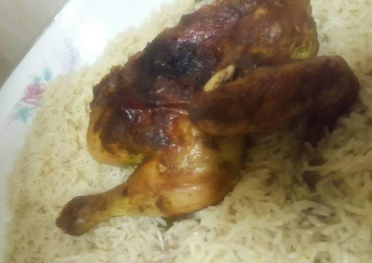 دجاج محمر في الفرن