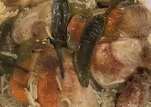 مدفونه دجاج محمربطنجره الضغط