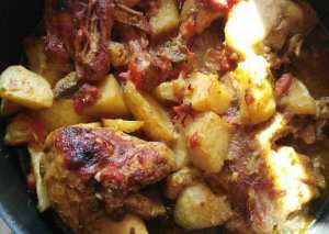 صينية بطاطس بالفراخ