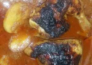 صينيه بطاطس بأوراك الفراخ