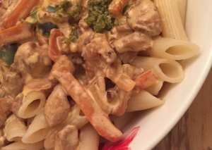 باستا الخضار والدجاج بالبيستو🍝🍝