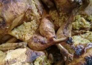 دجاج محشي من الآخر