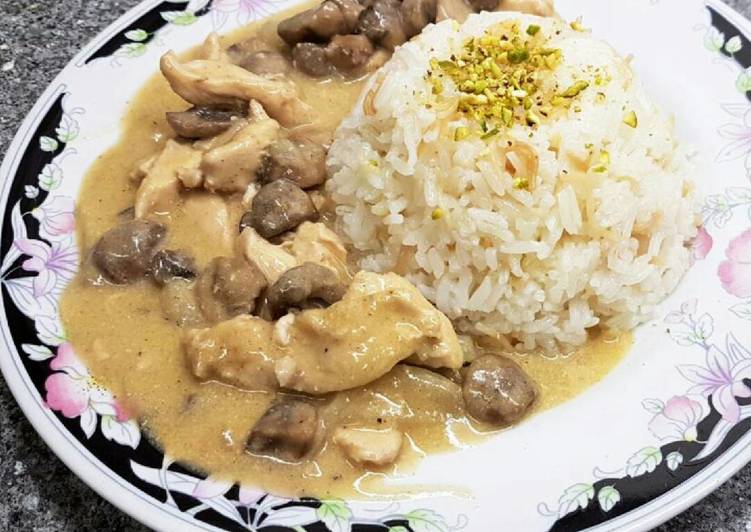 ستراغنوف الدجاج🍄🍗