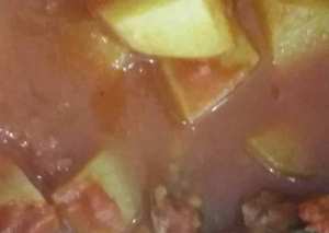 مرق دجاج مع بطاط