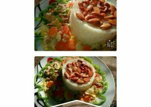 دجاج وخضار بالكريمة