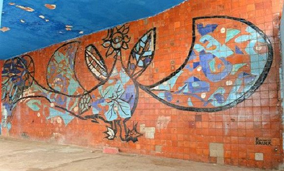 -découverte d’une fresque géante du peintre français François Fauck