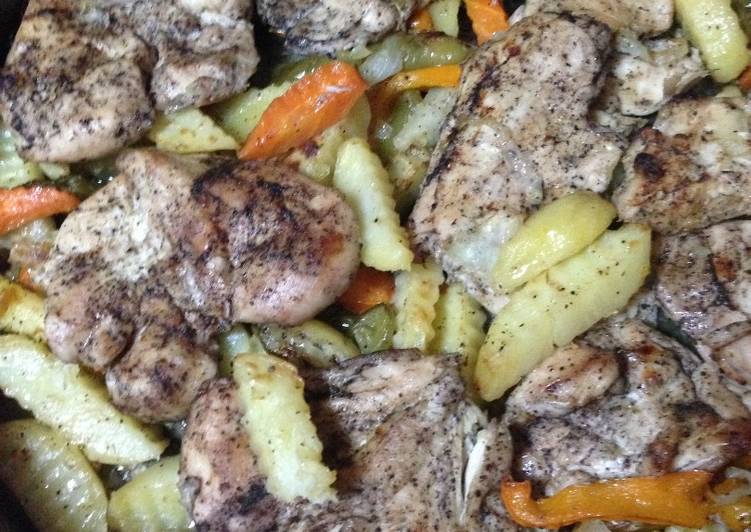 عمل صينيه من صدر الدجاج والخطره  رووووعه 😋👌🏻